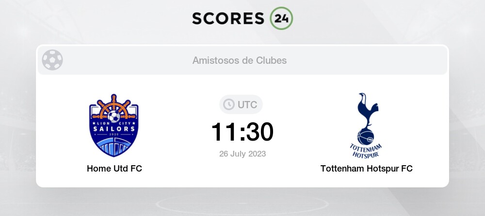 Comparison of Results: Home Utd FC vs Tottenham Hotspur FC