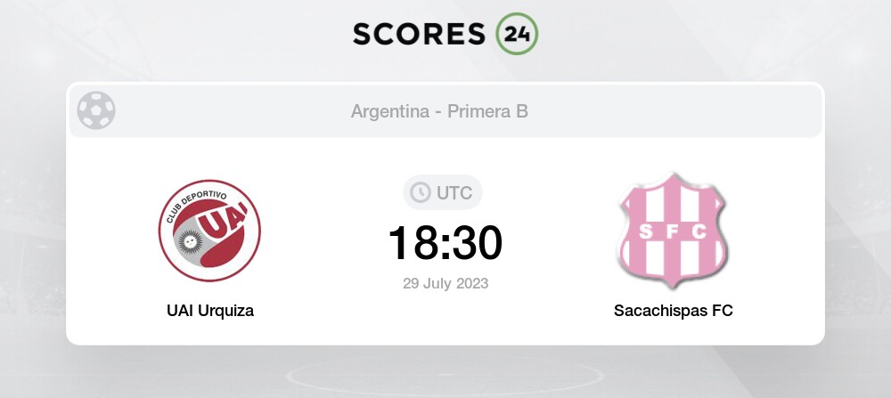 UAI Urquiza 3-1 Sacachispas, Primera División B