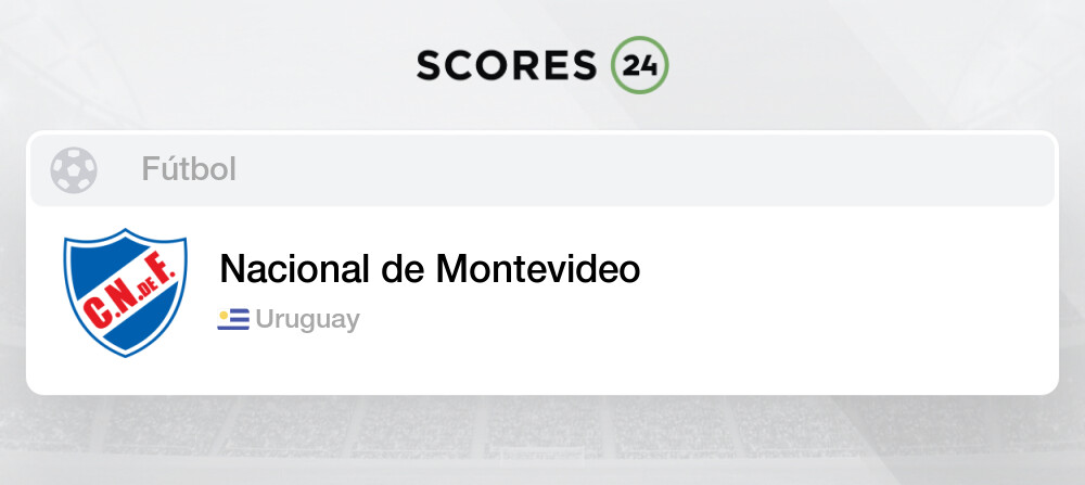 Club Nacional de Football Uruguay Fútbol Noticias, Resultados y Calendario  de Partidos