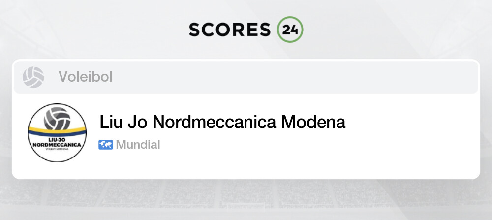 cortar Rudyard Kipling fotografía Liu Jo Nordmeccanica Modena U18 (W) Mundial Voleibol Noticias, Resultados y  Calendario de Partidos