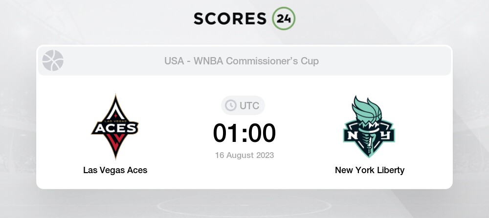 Live Streaming: Las Vegas Aces Vs New York Liberty - WNBA Commissioner ...