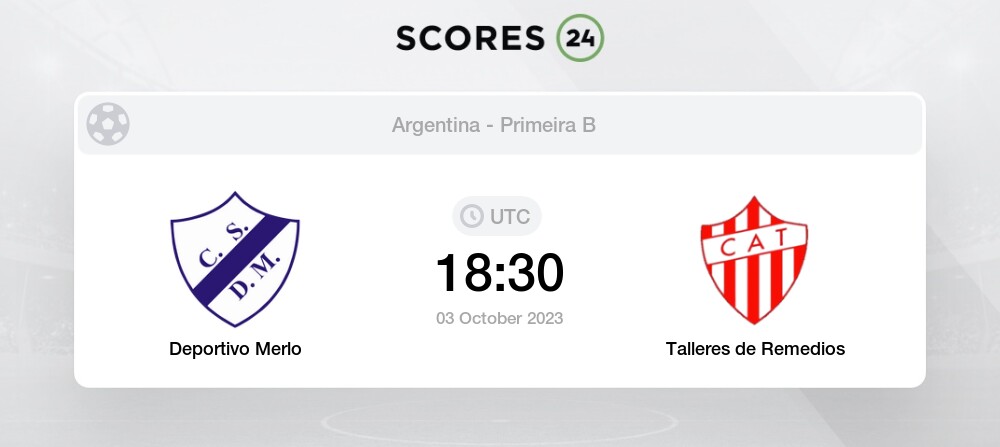 Palpite Deportivo Merlo vs Talleres Remedios: 03/10/2023 - Prim B