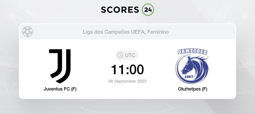 Juventus FC (F) vs Okzhetpes (F) Palpites em hoje 6 September 2023 Futebol