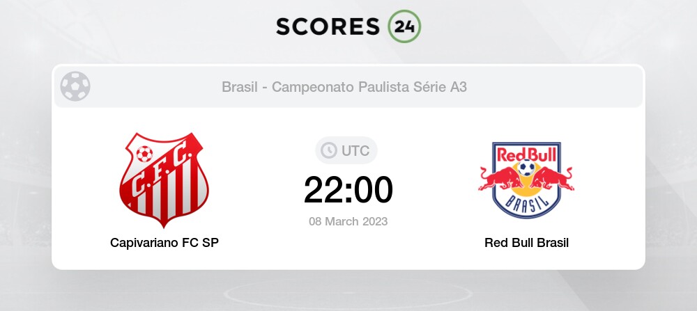 formel Dom Ups Capivariano FC SP vs Red Bull Brasil H2H para 8 March 2023 22:00 Futebol