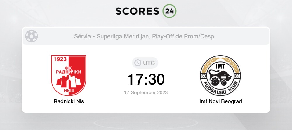 Estrela Vermelha vs Radnicki Nis Palpites em hoje 30 September 2023 Futebol