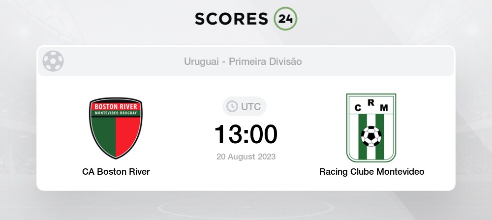 CA Boston River vs Racing Clube Montevideo Palpites em hoje 20 August 2023  Futebol