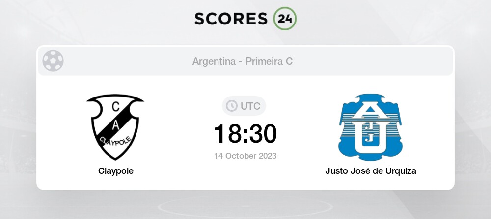 Claypole vs Justo José de Urquiza Palpites em hoje 14 October 2023