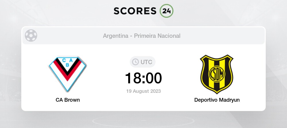 CA Brown vs Deportivo Madryun Palpites em hoje 19 August 2023 Futebol