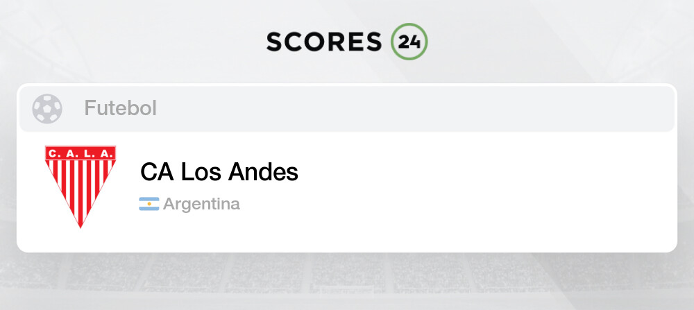 Los Andes: Tabela, Estatísticas e Jogos - Argentina